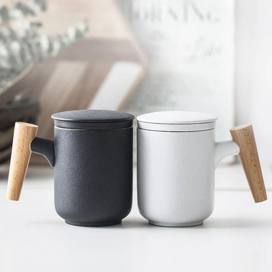 Zonema Sora Frosted Ceramic Mug - Minimalist 350ml Coffee Cup