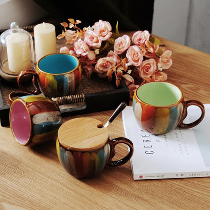 Zonema Kokoro Ceramic Couple Mug Set - 2 Piece Matching Coffee Mugs