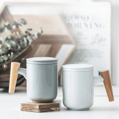 Zonema Sora Frosted Ceramic Mug - Minimalist 350ml Coffee Cup
