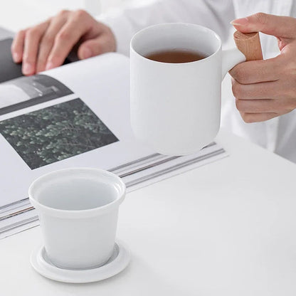 Zonema Sora Frosted Ceramic Mug - Minimalist 350ml Coffee Cup