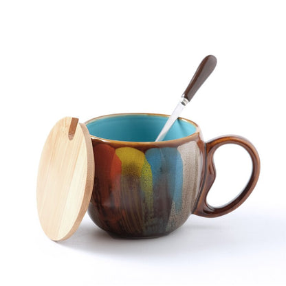 Zonema Kokoro Ceramic Couple Mug Set - 2 Piece Matching Coffee Mugs
