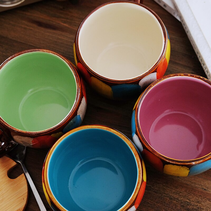 Zonema Kokoro Ceramic Couple Mug Set - 2 Piece Matching Coffee Mugs