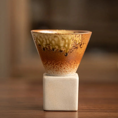 Kyoto Style Ceramic Espresso Cup Set - 200ml Minimalist Coffee Mug