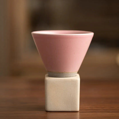 Kyoto Style Ceramic Espresso Cup Set - 200ml Minimalist Coffee Mug