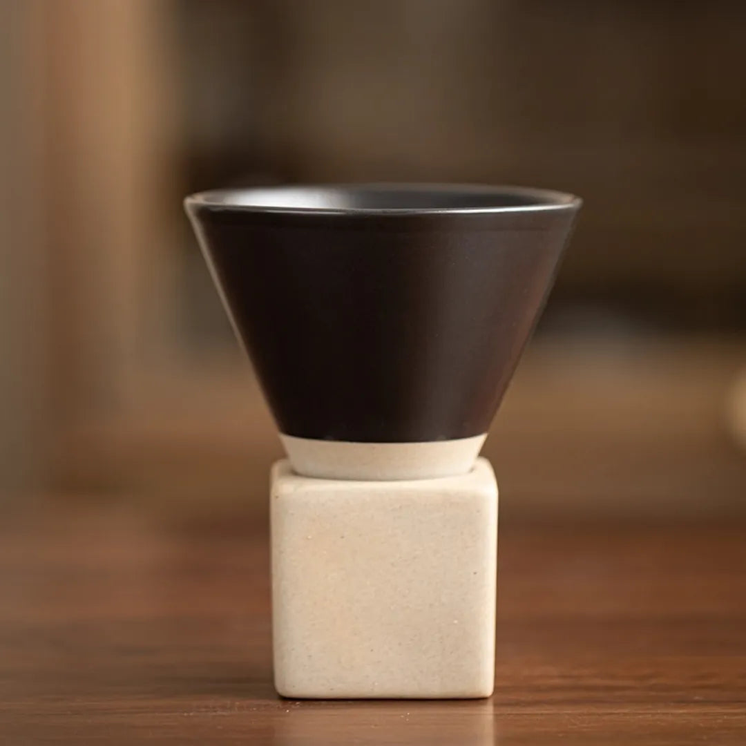 Kyoto Style Ceramic Espresso Cup Set - 200ml Minimalist Coffee Mug