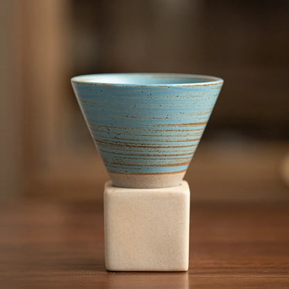Kyoto Style Ceramic Espresso Cup Set - 200ml Minimalist Coffee Mug