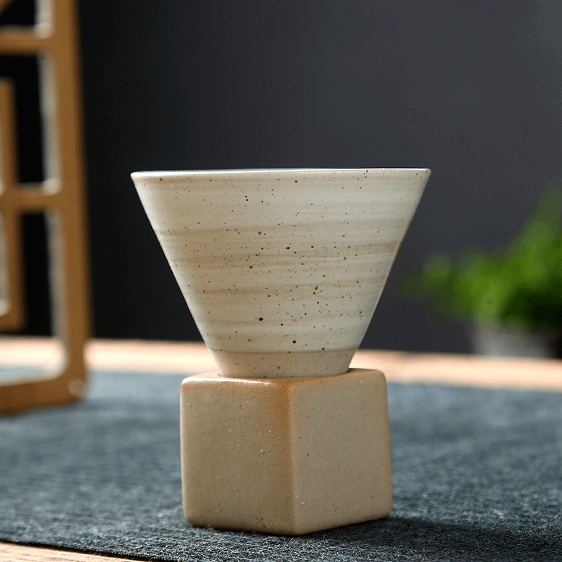 Kyoto Style Ceramic Espresso Cup Set - 200ml Minimalist Coffee Mug