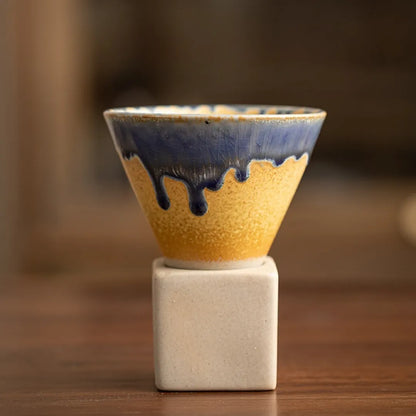 Kyoto Style Ceramic Espresso Cup Set - 200ml Minimalist Coffee Mug